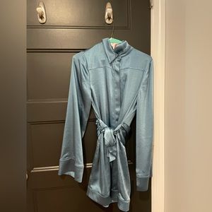 Camila Coelho Priscilla mini dress blue size XS